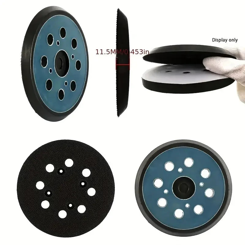 8-Hole 125mm Sander Pad Disc for Woodworking & Polishing Sanding Disc Qme