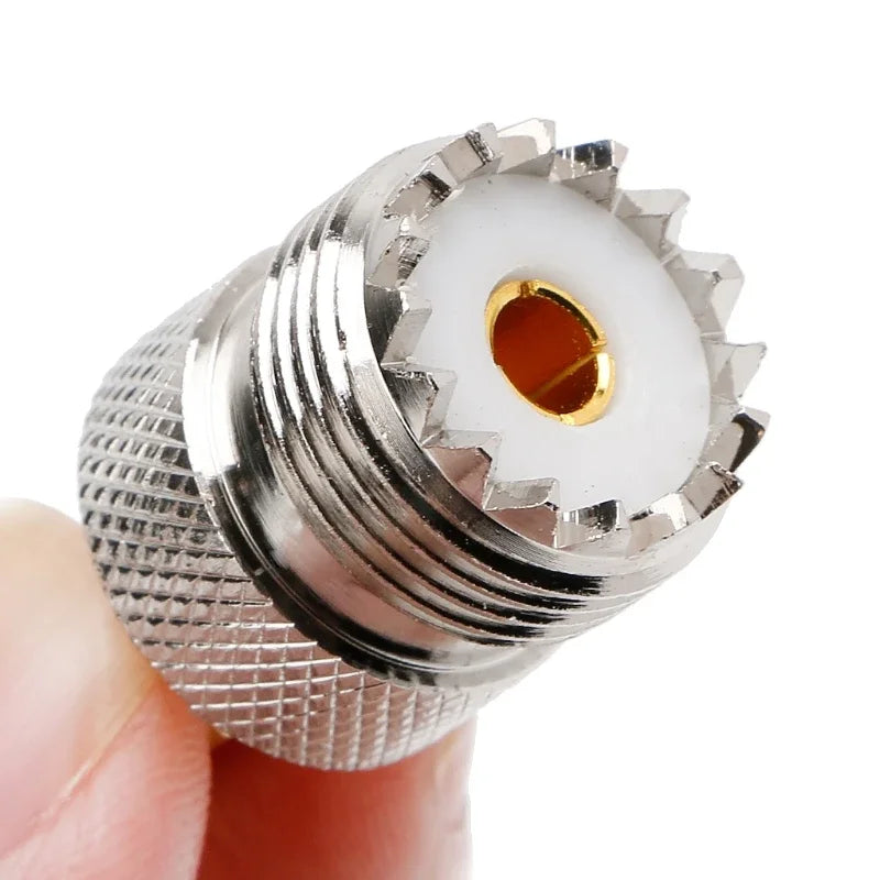UHF Female to SMA Male Coaxial Adapter Connector Coaxial RF Adapter Qme