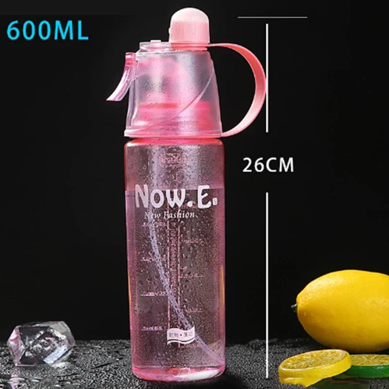 Sports Spray Water Bottle – Portable 600ml Outdoor Kettle Sports Water Bottle Qme