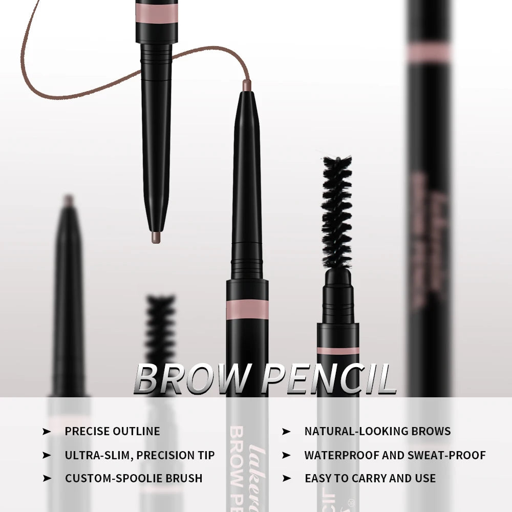 Waterproof Ultra Fine Double-Head Eyebrow Pen – Dark Brown Eyebrow Pencil Qst