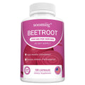Organic Beetroot Capsules – Energy, Endurance & Heart Support Herbal Supplement Qst 3 bottle 120 count