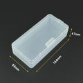 Transparent Plastic Storage Box Organizer for Screws, Beads & Parts Parts Storage Organizer Qme 18.4x8.9x4.7cm