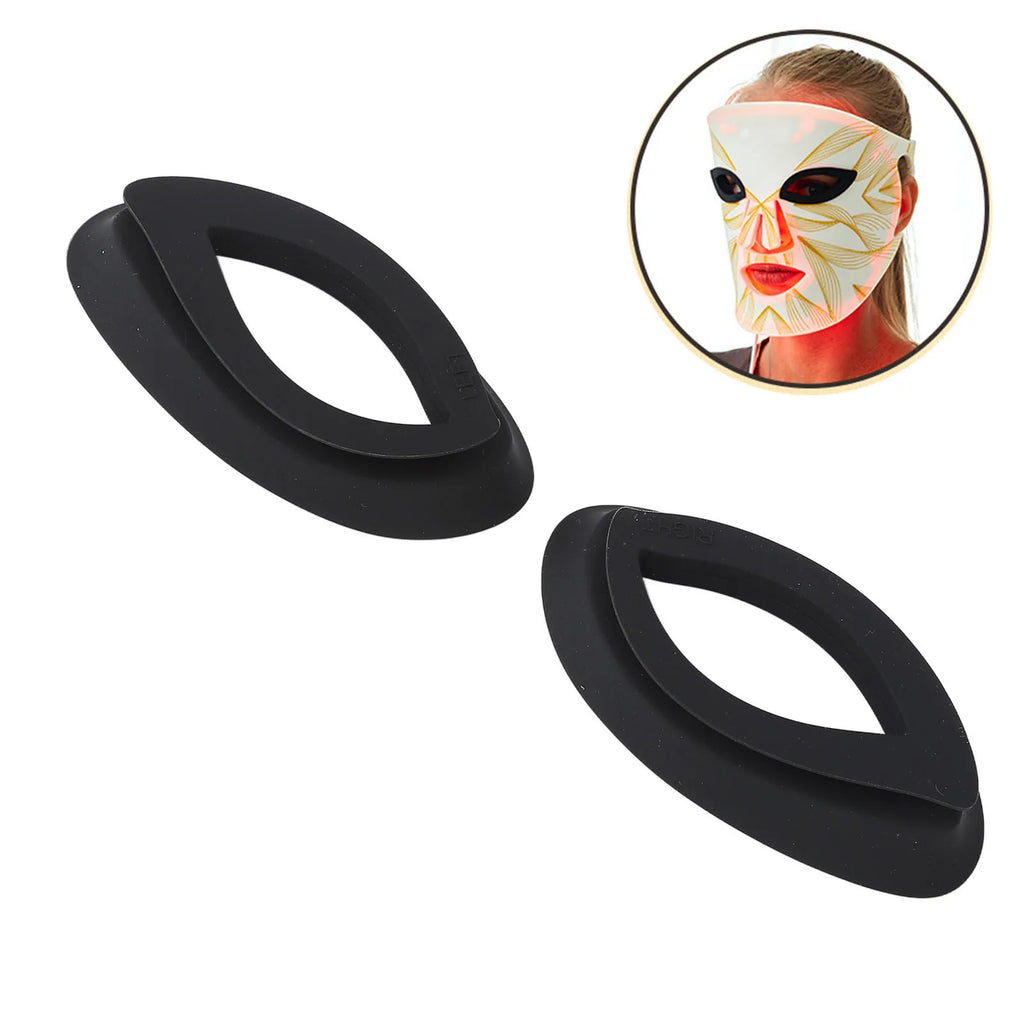 LED Photon Therapy Silicone Eye Covers – Portable, 1 Pair LED Skincare Device Qme