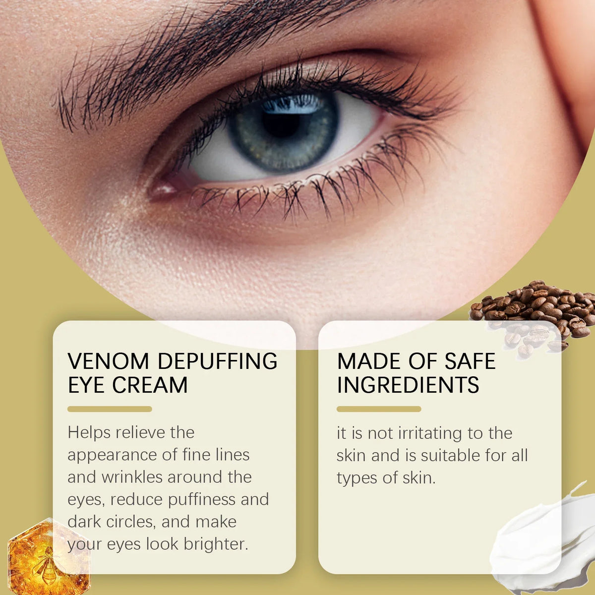 Bee Venom Eye Cream – Hydrating, Firming & Brightening Eye Cream Qme