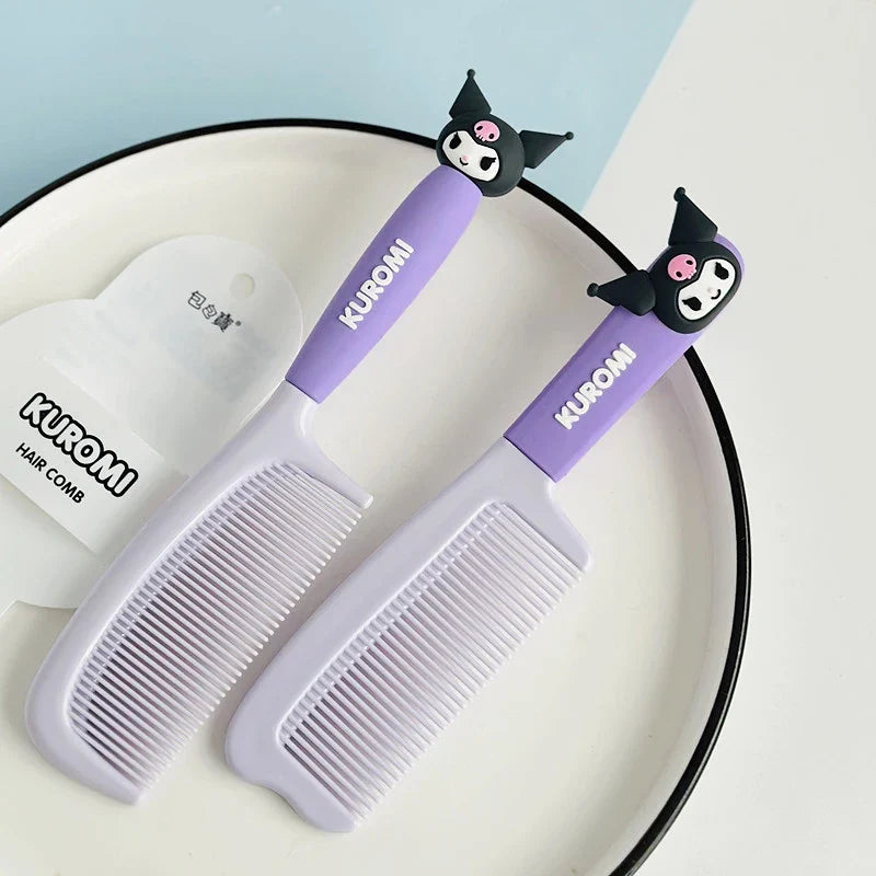 Kuromi Hair Straightening Comb – Cute Styling Tool Hair Straightening Comb Qme
