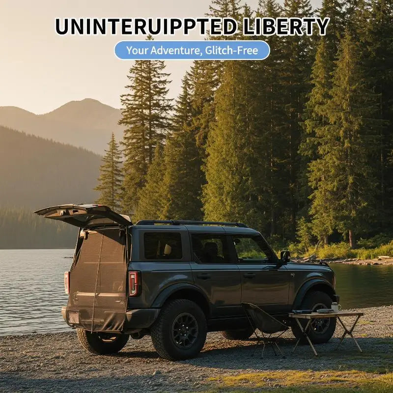 Magnetic Trunk Mesh Screen – SUV & RV Tailgate Mosquito Net Tailgate Mesh Screen Qme