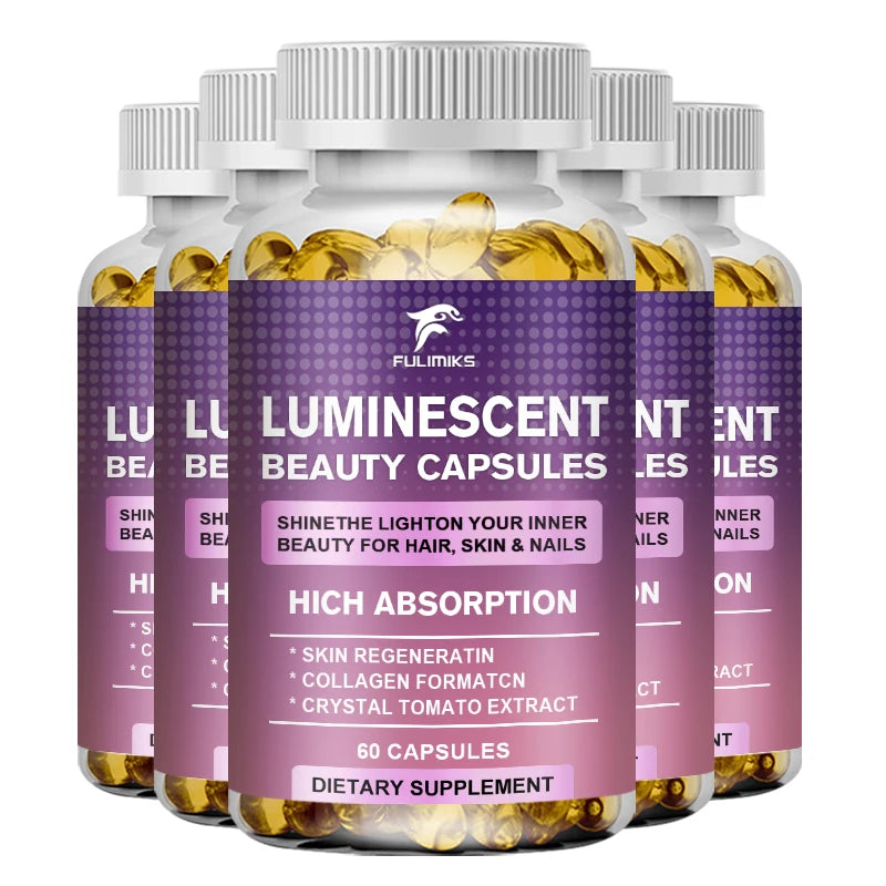 Fulimiks Crystal White Tomato Beauty Capsules – Vitamins C & E Beauty Supplement Capsules Qst 5 BOX 60pcs Hot Sale