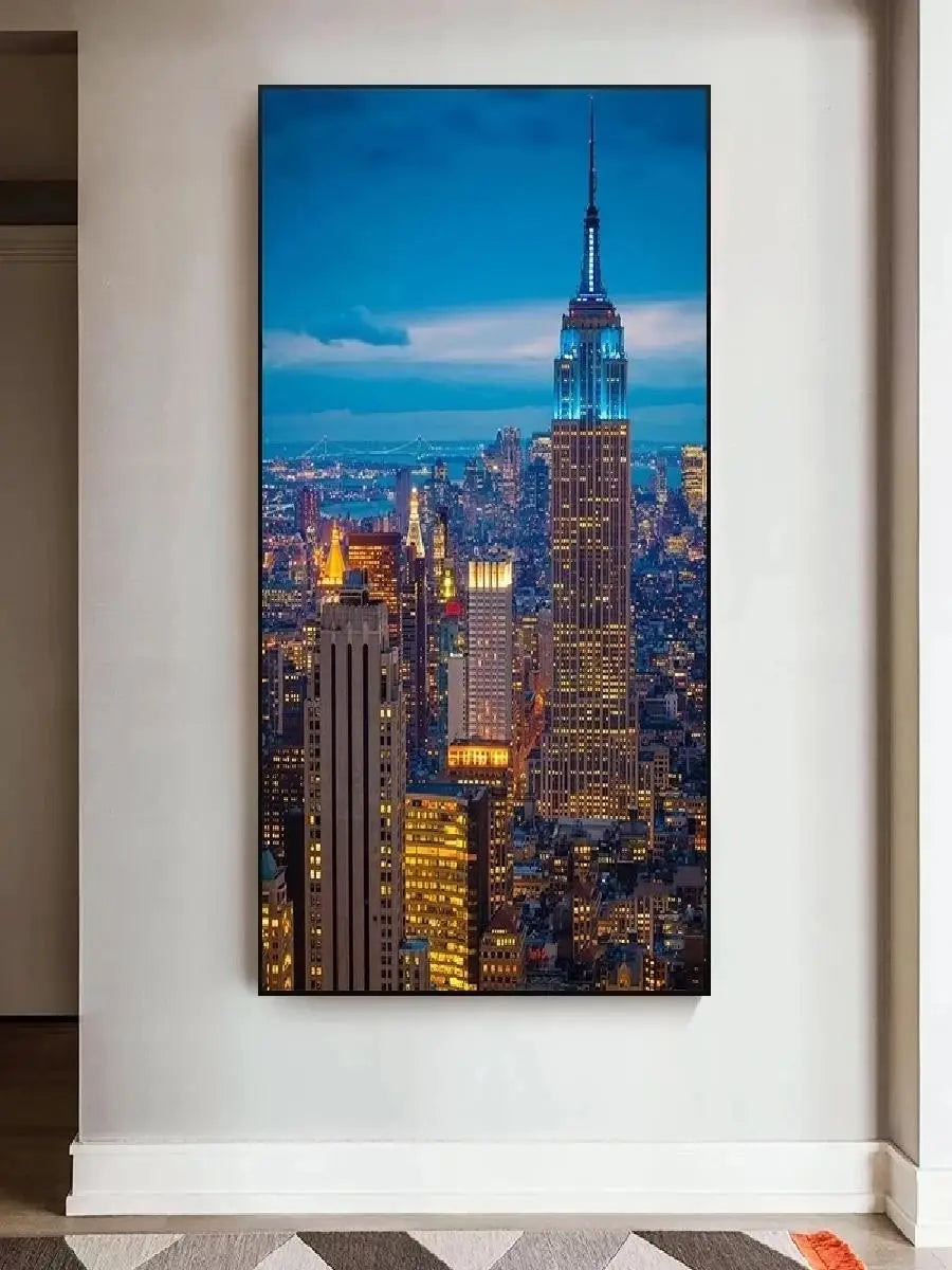 Empire State Building NYC Canvas Wall Art Print | Home Decor Canvas Wall Art Qst