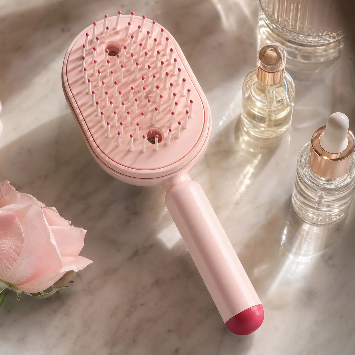 Spray Hair Straightener Comb – Hydrating Steam Brush Steam Hair Brush Qme