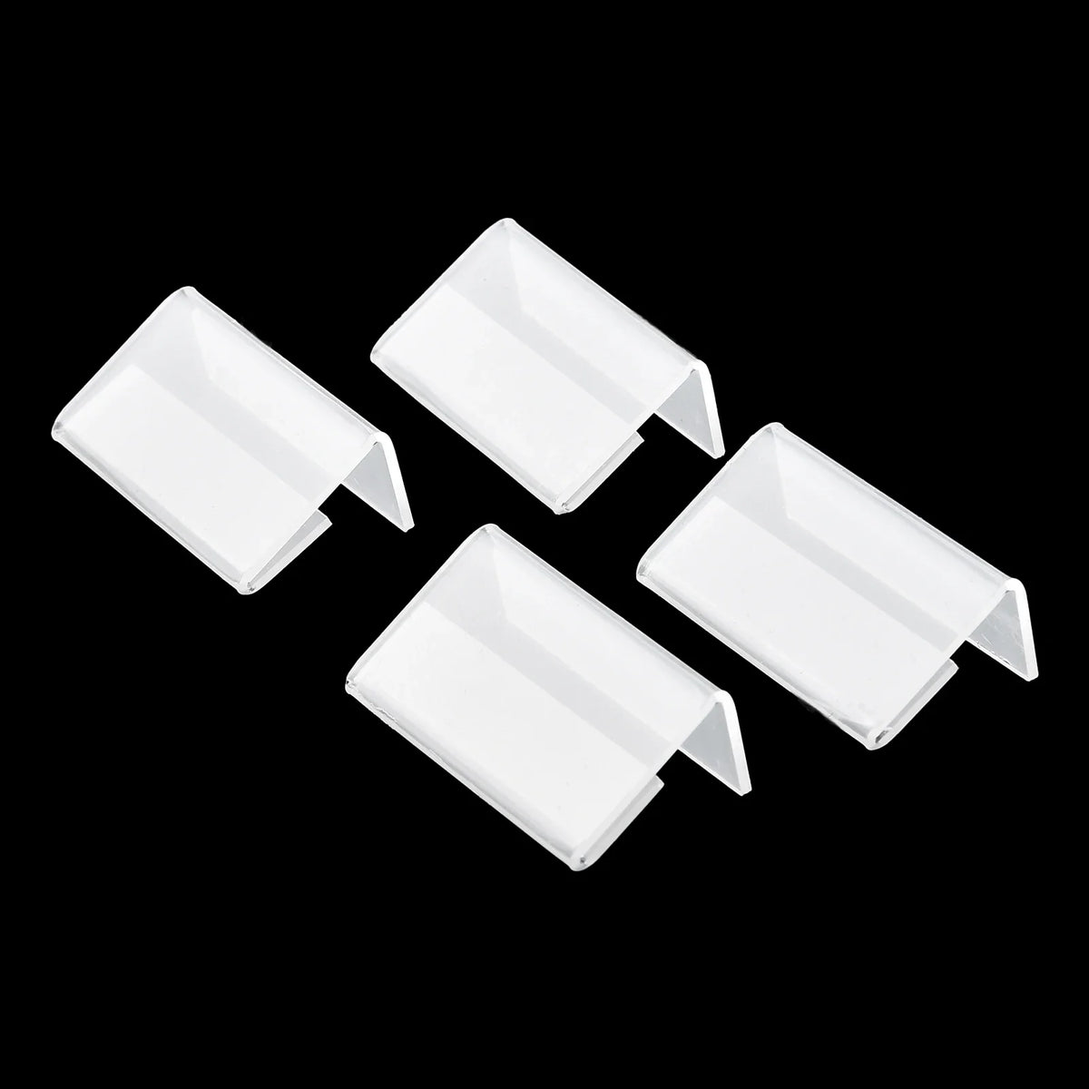 Transparent Acrylic Price Card Tag Label Display Holders 25pc Acrylic Sign Holder Qme