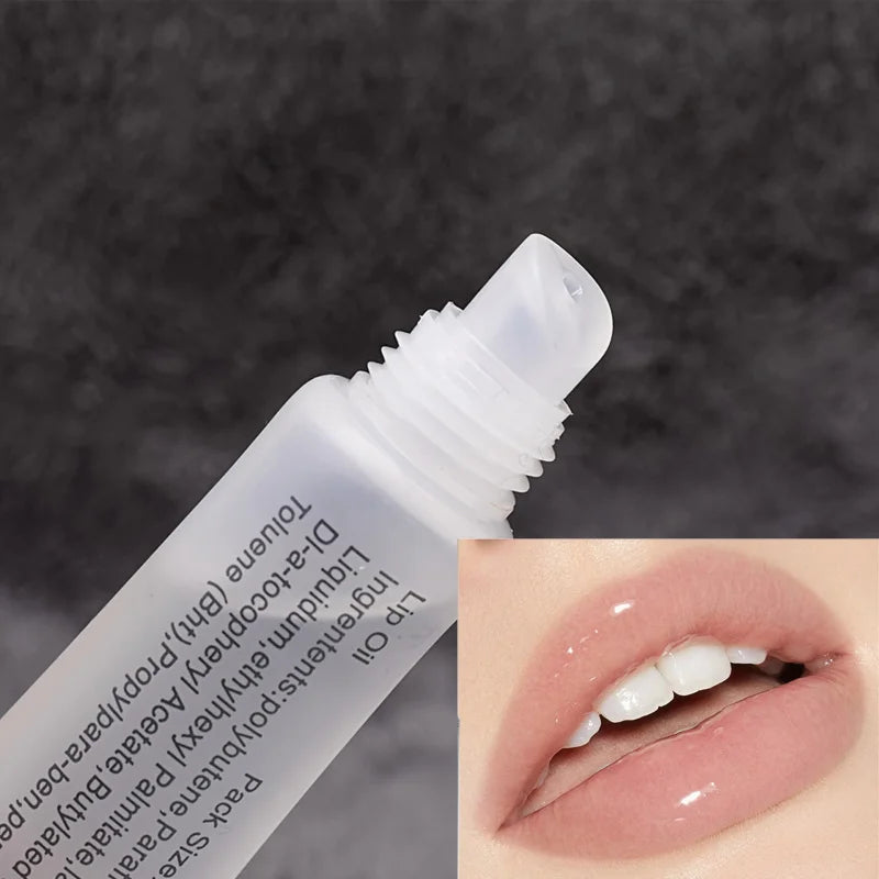 6-Piece Moisturizing Lip Oil Gift Set – Water-Gloss Lip Care Lip Oil Set Qst