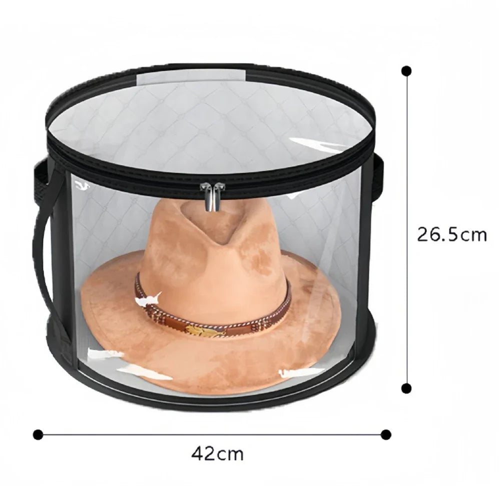 Non-Woven Fabric Hat Storage Bucket – Foldable Travel Organizer Hat Storage Organizer Qme