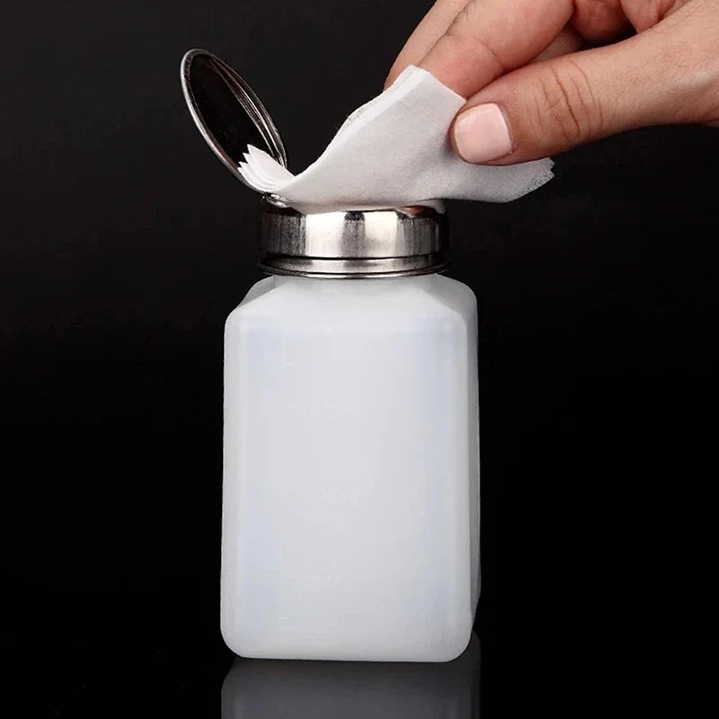 Anticorrosive Press Pump Solvent Dispenser Bottle 200ml Liquid Dispenser Bottle Qme
