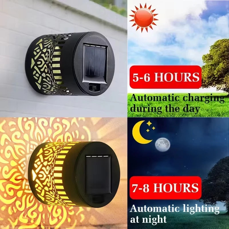 Solar Sunflower Projector Wall Light – Outdoor Garden Decor Solar Garden Light Qst
