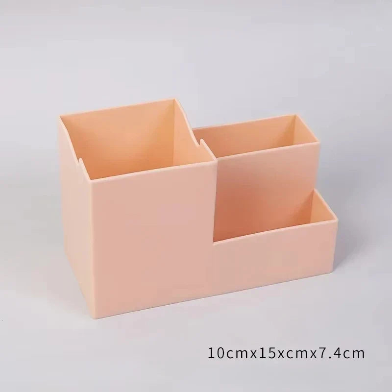 Multi-Function Desktop Pen Holder & Desk Organizer Desktop Pen Holder Qme Pink