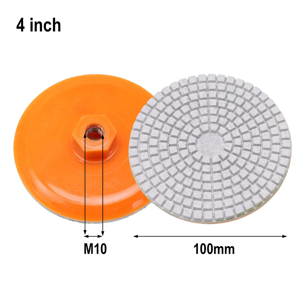 100mm Wet Dry Polishing Buff Disc – Granite Stone Concrete Polishing Buff Disc Qme Default Title