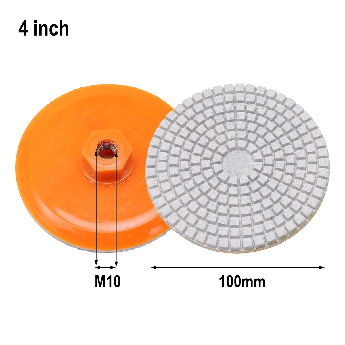 100mm Wet Dry Polishing Buff Disc – Granite Stone Concrete Polishing Buff Disc Qme Default Title