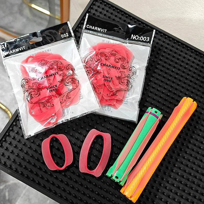 Silicone Perm Bands for Hair Rods – Heat Resistant & Traceless Perm Rod Bands Qme