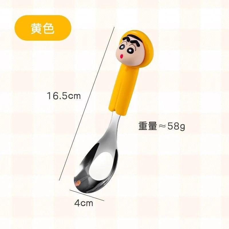 Hello Kitty 304 Stainless Steel Spoon – 9 Colors Character Kitchen Spoon Qme 8