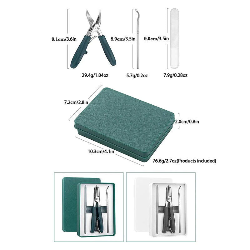 Wide Jaw Curved Blade Toenail Clipper – Anti-Splash Nail Kit Toenail Clipper Set Qst