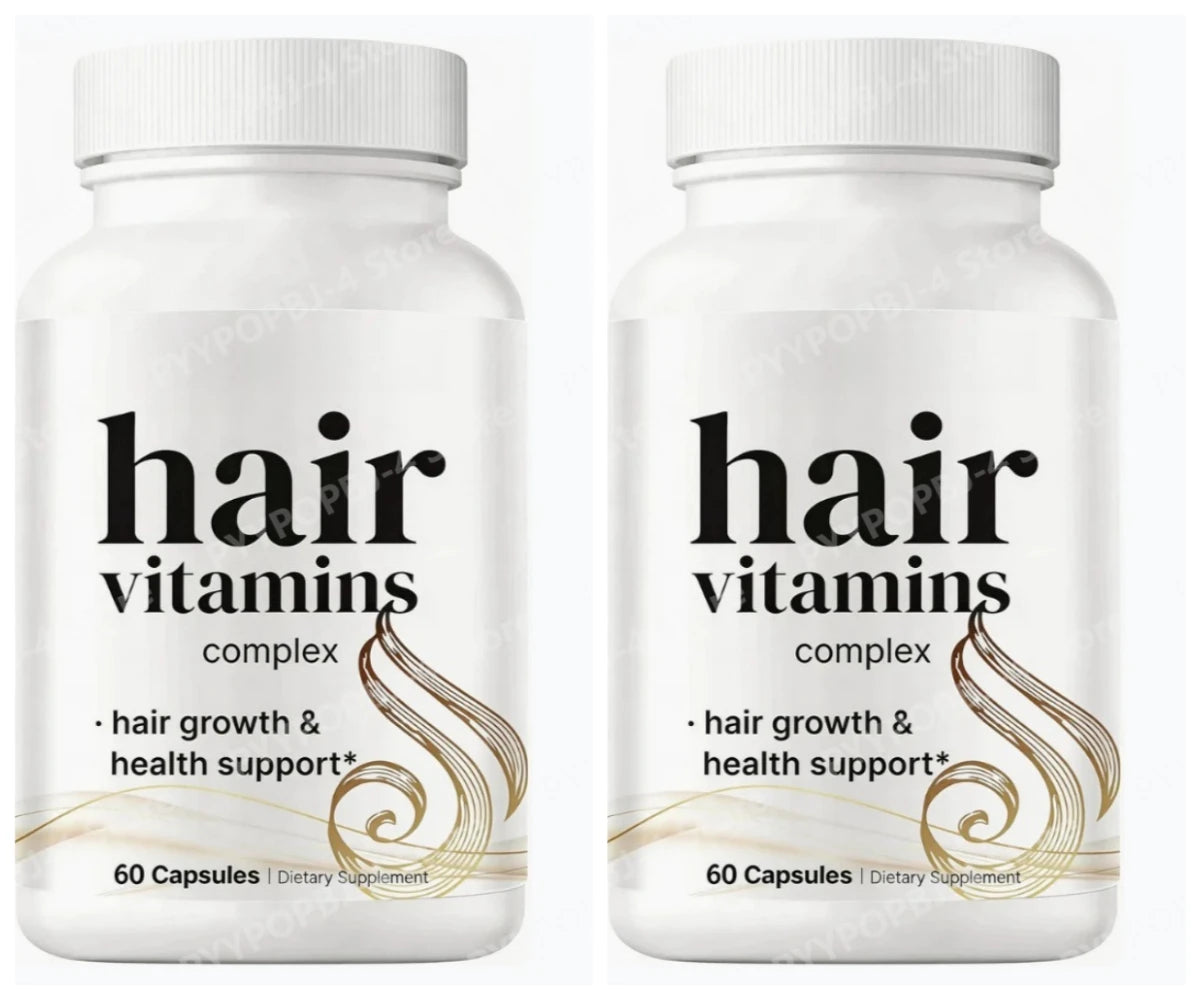 14-in-1 Biotin Collagen Keratin Hair Growth Vitamins 60 Caps Hair Growth Supplement Qst 2 bottles