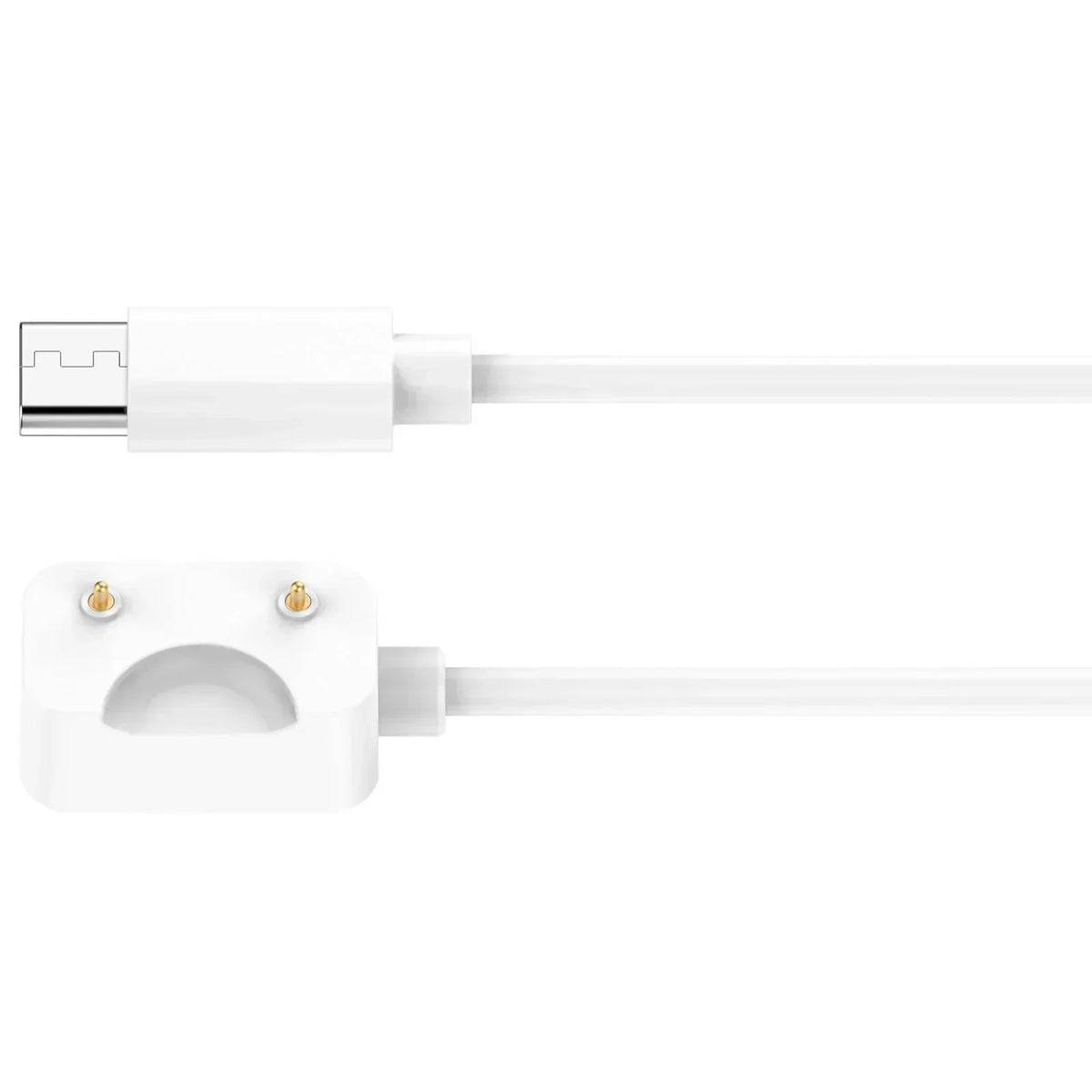 Samsung Galaxy Fit 3 Magnetic USB-C Charging Cable & Adapter Smartwatch Charging Cable Qme White TypeC-55cm