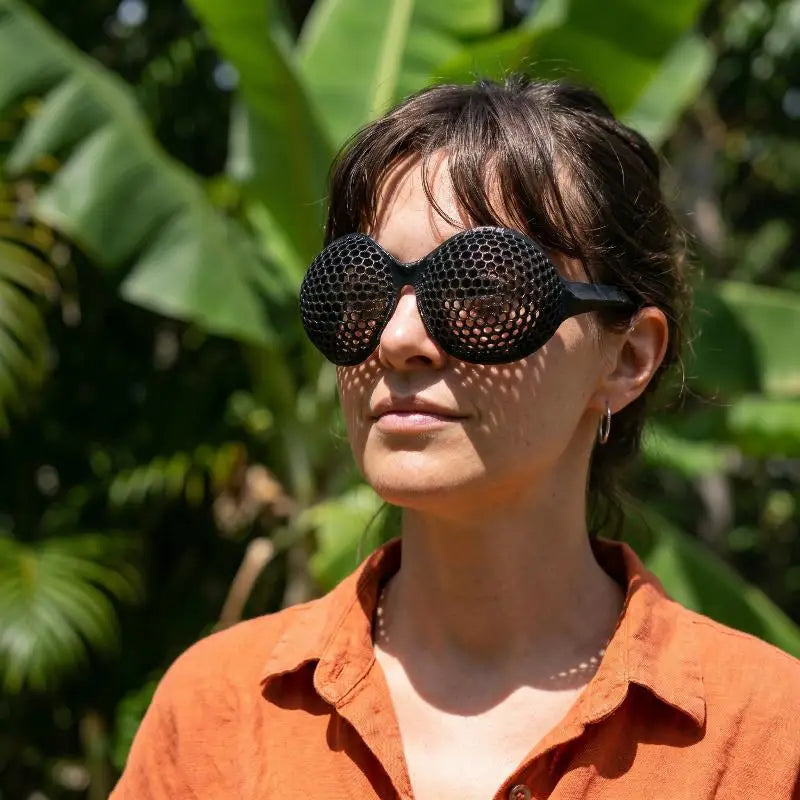 3D Printed Insect Compound Eye Glasses – Halloween Eyewear Novelty Fashion Glasses Qst