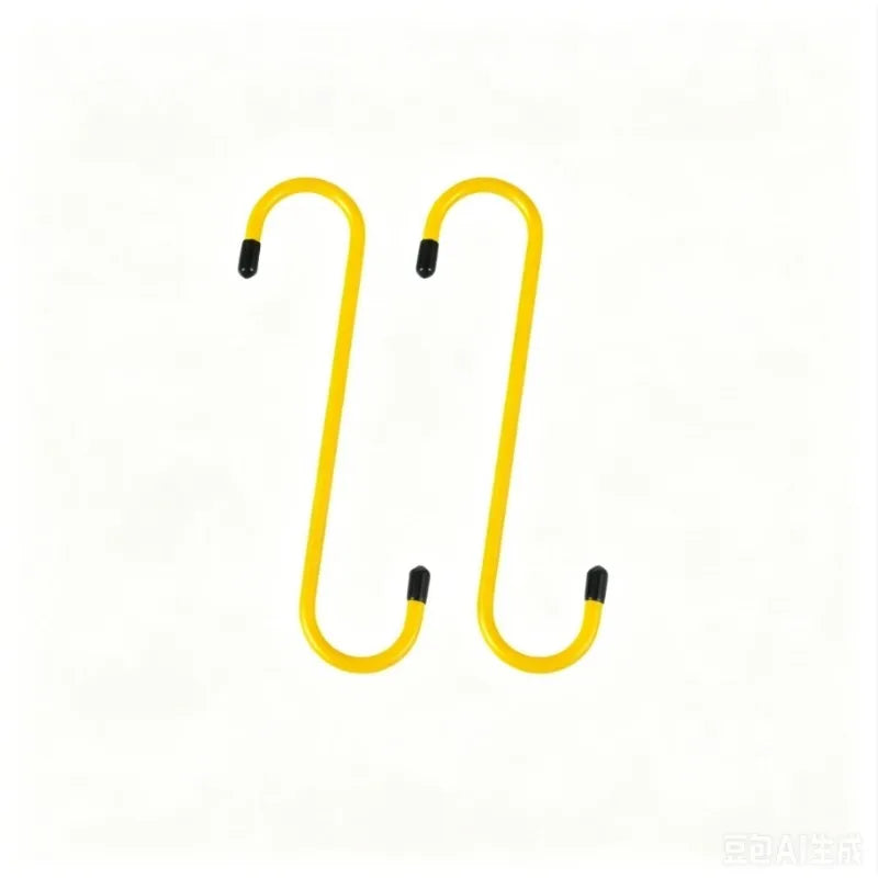 S-Shape Brake Caliper Hanger Hooks Rubber Tips – Universal Fit Brake Caliper Tool Qme Yellow 2pc