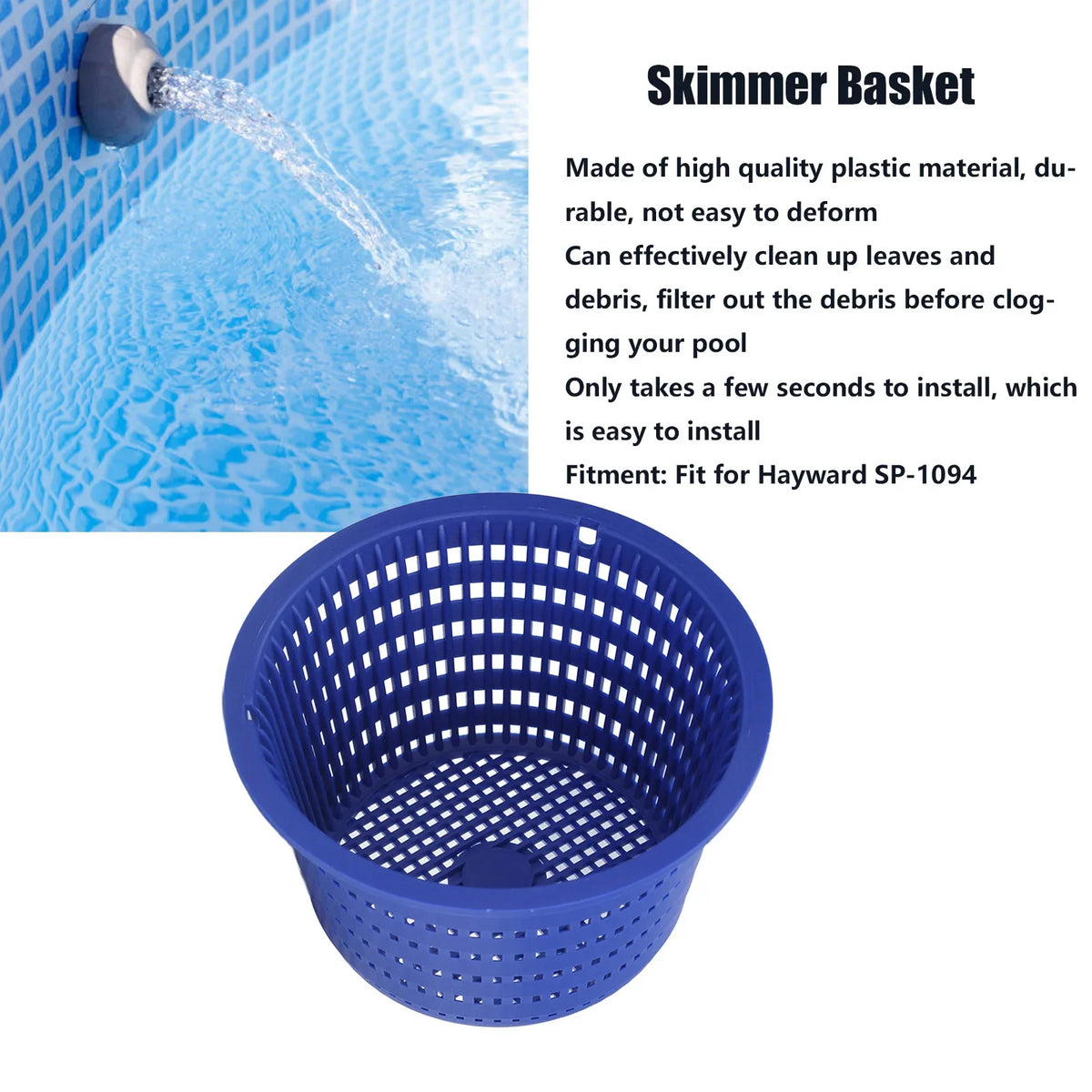 Pool Skimmer Basket Replacement for Hayward SP-1094 Pool Skimmer Basket Qme