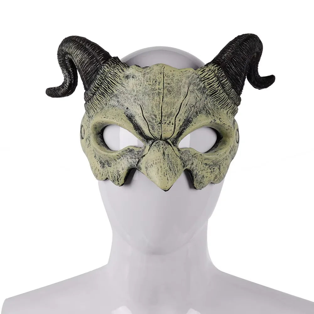 Devil Demon Bull Mask – Halloween Cosplay Masquerade Party Costume Mask Qst