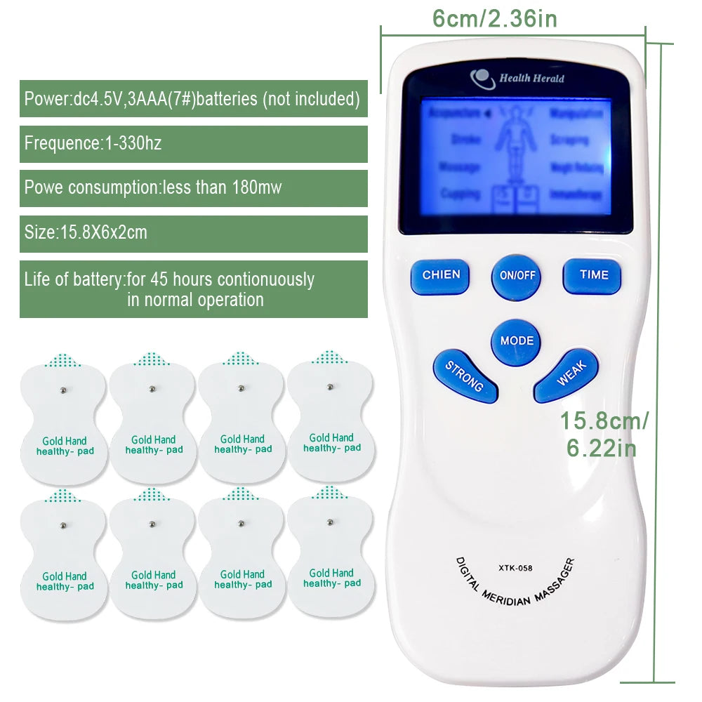 8-Mode EMS TENS Muscle Stimulator Electric Pulse Massager Electric Pulse Massager Qst