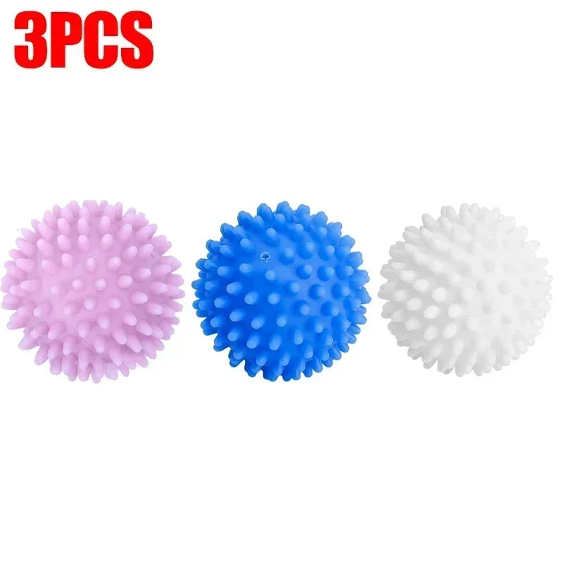 Reusable Anti-Winding Laundry Dryer Balls | 11 Colors, 6.5cm Laundry Dryer Balls Qme Mixed 3pcs