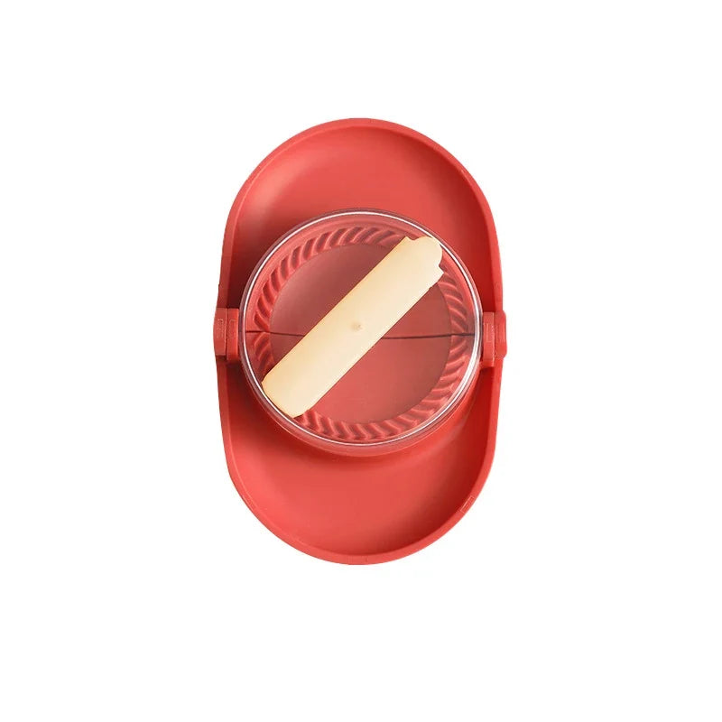 Multifunctional Dumpling Maker Jiaozi Mould Wrapper Presser Dumpling Maker Mould Qme Red