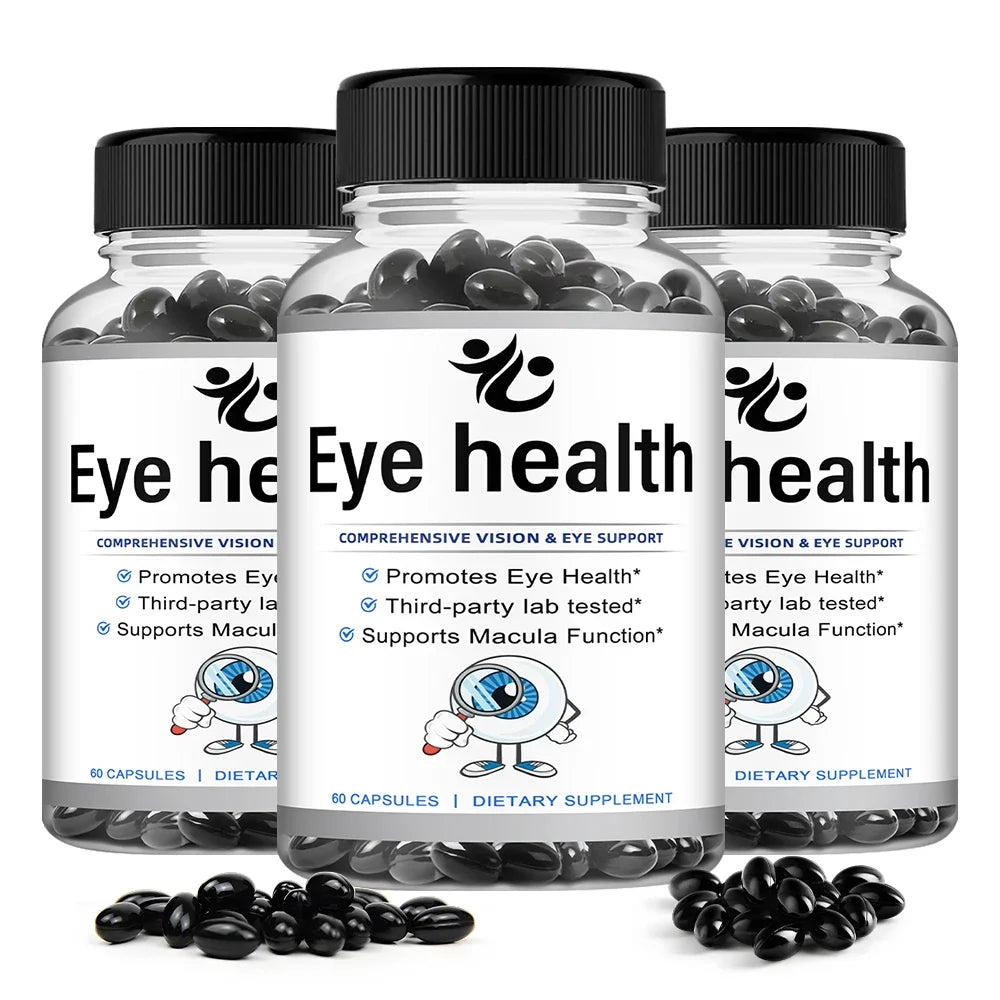 Kenofor Eye Health Capsules – Lutein, Zeaxanthin, Vitamins A & E Eye Health Supplement Qst 60 count-3 bottle