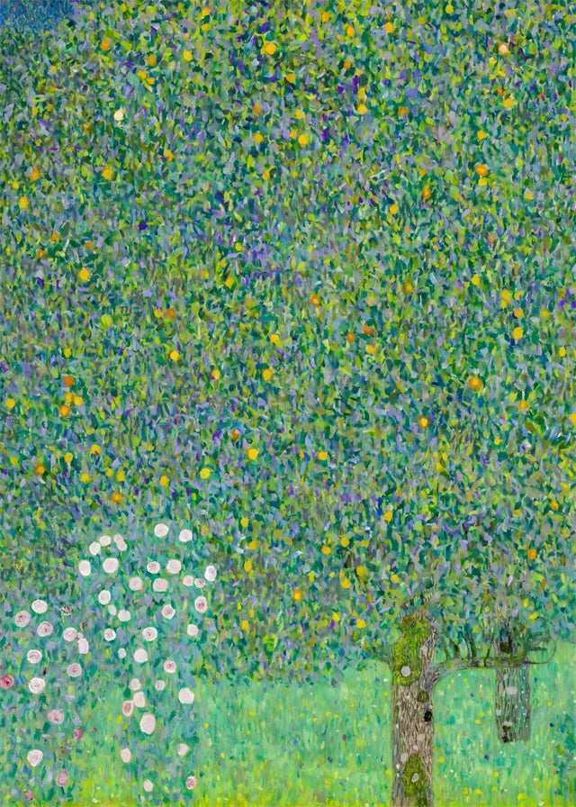 Gustav Klimt Flower Garden Canvas Print – Nordic Wall Art Canvas Wall Art Qst F 50x70cm Unframed