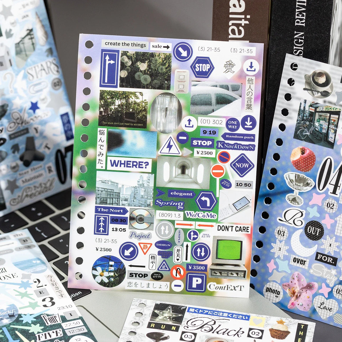 Cartoon Sticker Book for Journals, Scrapbooking & DIY Crafts Decorative Sticker Book Qme