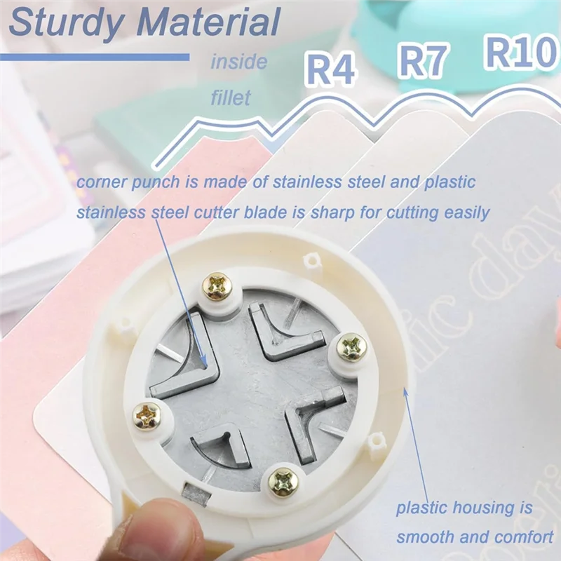 Paper Corner Cutter Tool – Cards, Photos & Scrapbooking DIY Corner Cutter Punch Qme