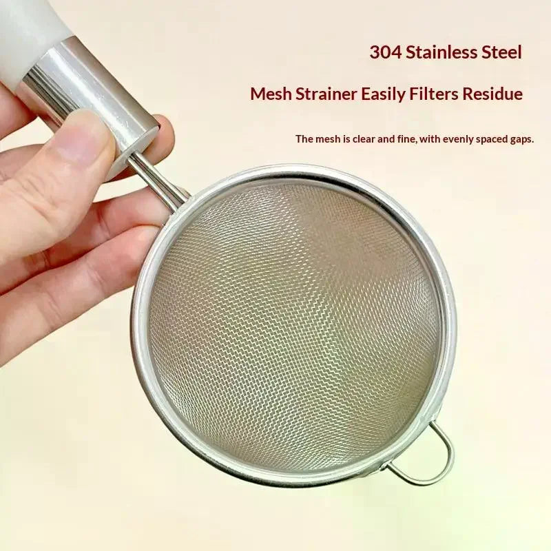 Stainless Steel Mesh Strainer Spoon – Juice, Milk & Sieve Mesh Strainer Spoon Qme