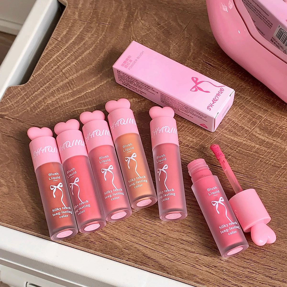 SHAQINUO Liquid Blush Natural Glow Sponge Brush – 6 Shades Liquid Blush Qme