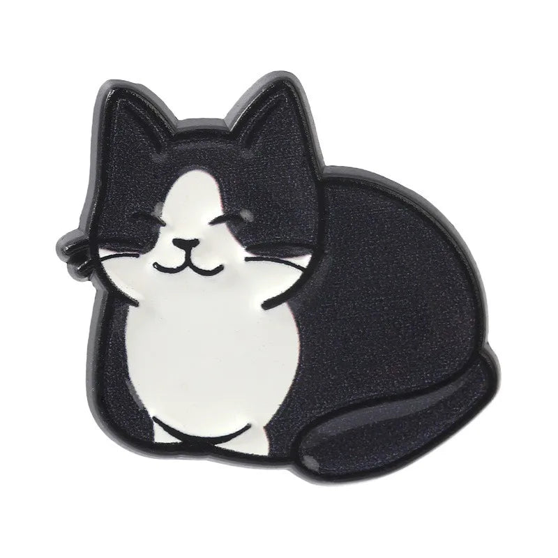 Cute Kitten Enamel Brooch – Cartoon Cat Lapel Pin Badge Enamel Lapel Pin Qme style1
