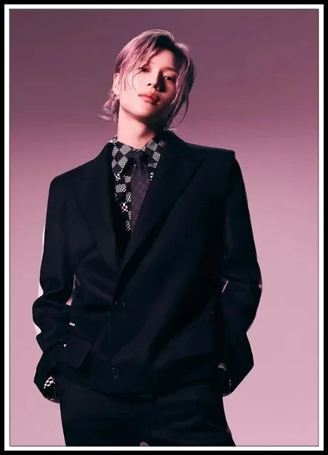 Taemin Album Canvas Wall Art – Mosaic Poster Print Canvas Wall Art Qst 6 50x70cm Unframed