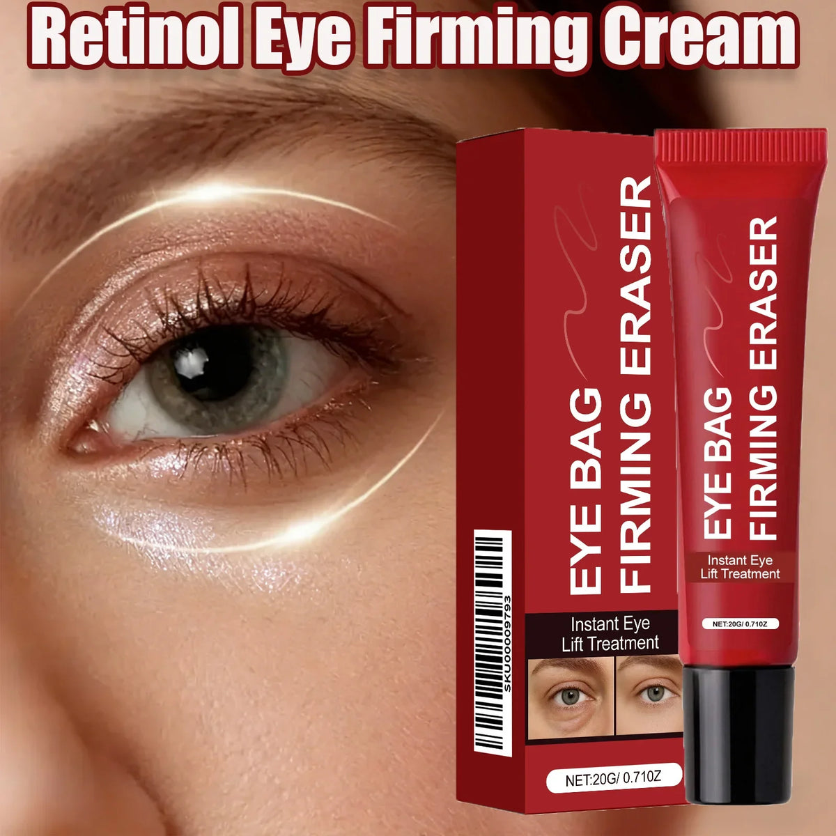 Retinol Eye Cream – Firming, Brightening & Anti-Aging | Qme Retinol Eye Cream Qme