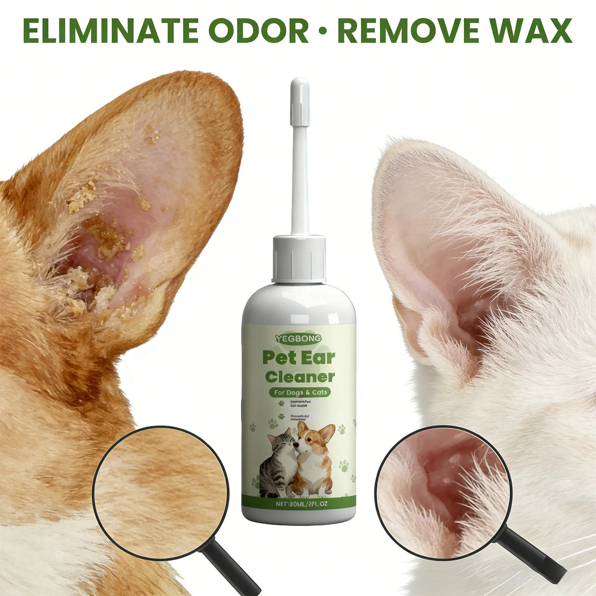 Pet Ear Drops – Gentle Earwax Cleaning & Odor Control Pet Ear Drops Qme