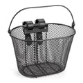 Large Capacity Detachable Metal Front Bike Basket Front Bike Basket Qme Black