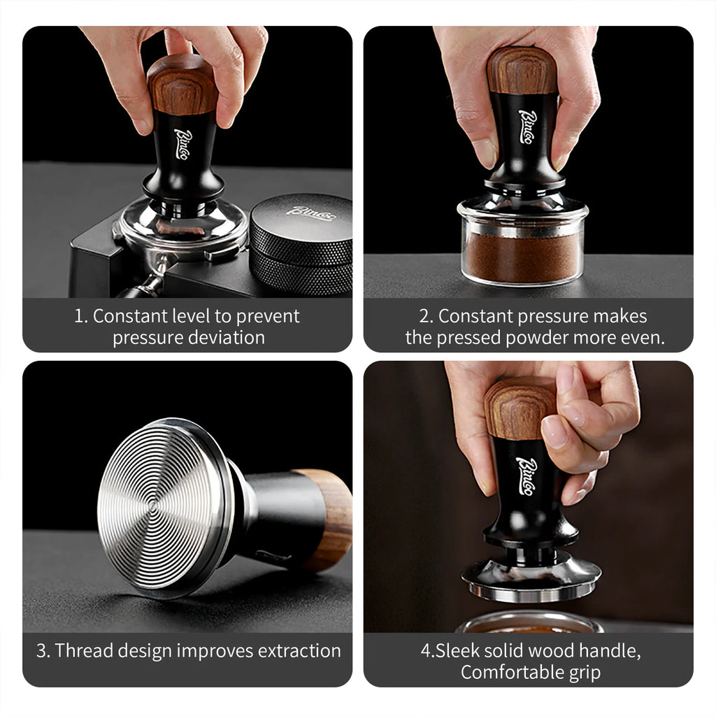 Bincoo Constant-Force Espresso Tamper 51/53/58mm Spring Level Espresso Tamper Qst