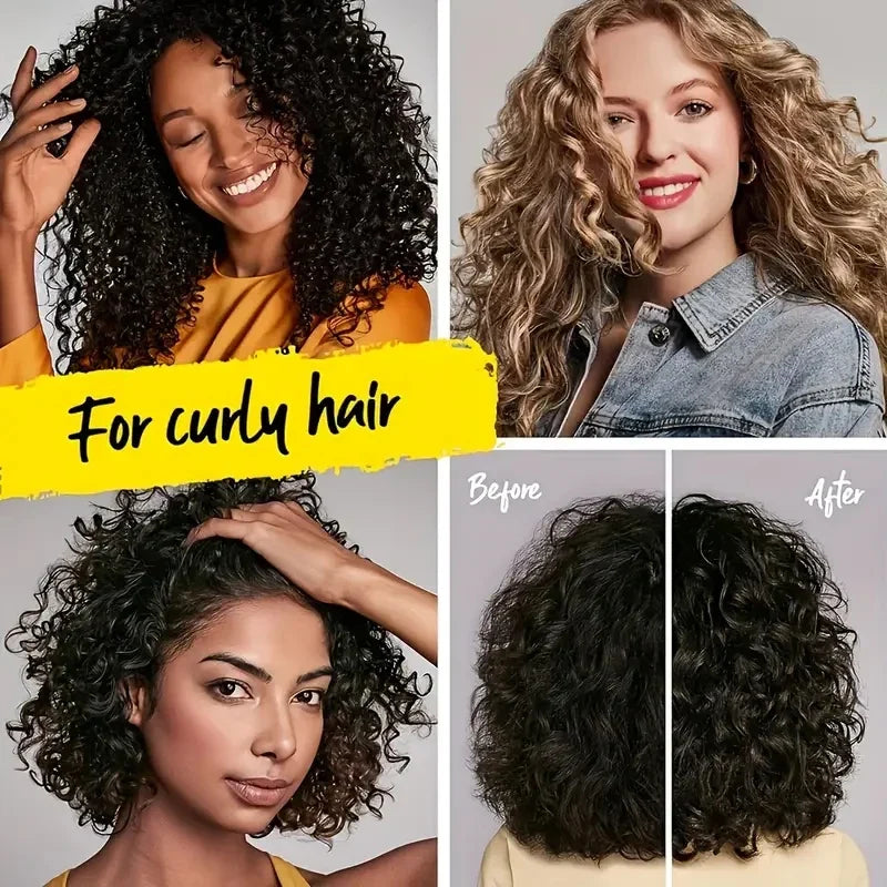 Curry Curling Cream Hair Mask – Moisturizing & Hydrating Curl Styling Cream Qme