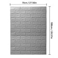 3D Faux Brick Self-Adhesive Wallpaper 70cm×10m – 8 Colors Self-Adhesive Wallpaper Qme 4 70cmx10m