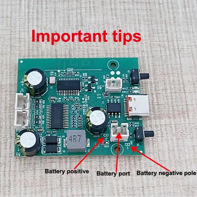 10W Dual Channel TWS Bluetooth Amplifier Board DC 5V 3.7V Bluetooth Amplifier Board Qme