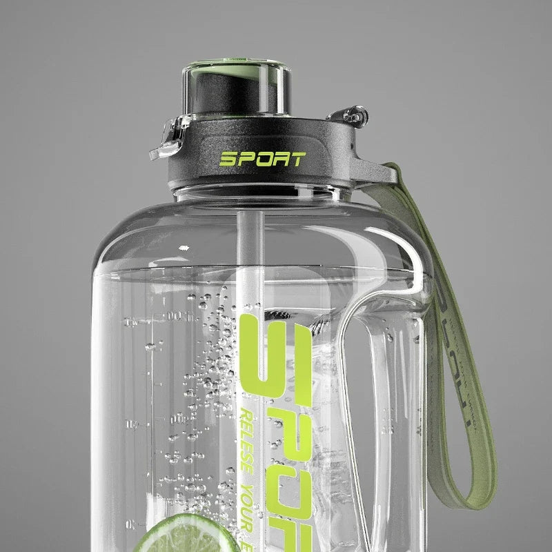 Extra Large 1L+ Sports Straw Water Bottle – 8 Colors Sports Water Bottle Qme