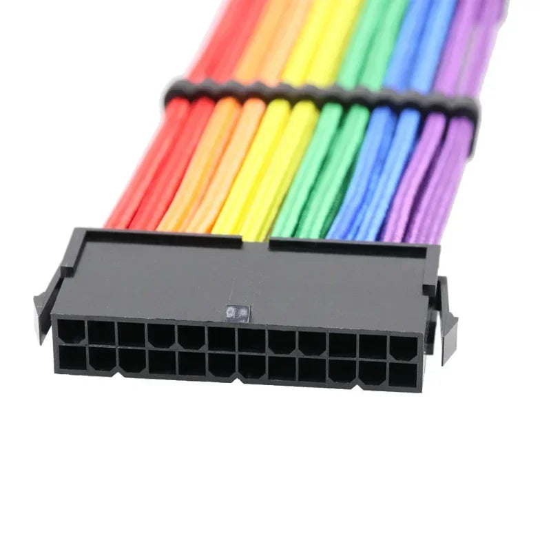 ATX 24-Pin 8-Pin Power Adapter Converter Cable – VGA Extension PC Power Cable Qme